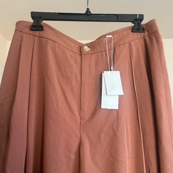 Vince terracotta culottes wide leg pants capris NWT size 10 - Picture 3 of 4